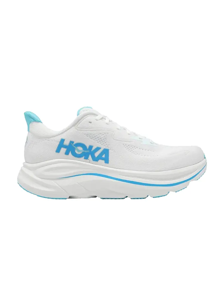 Кроссовки HOKA Clifton 10 Wide 'White Skyward Blue' — изображение 1 из 1, белый/синий