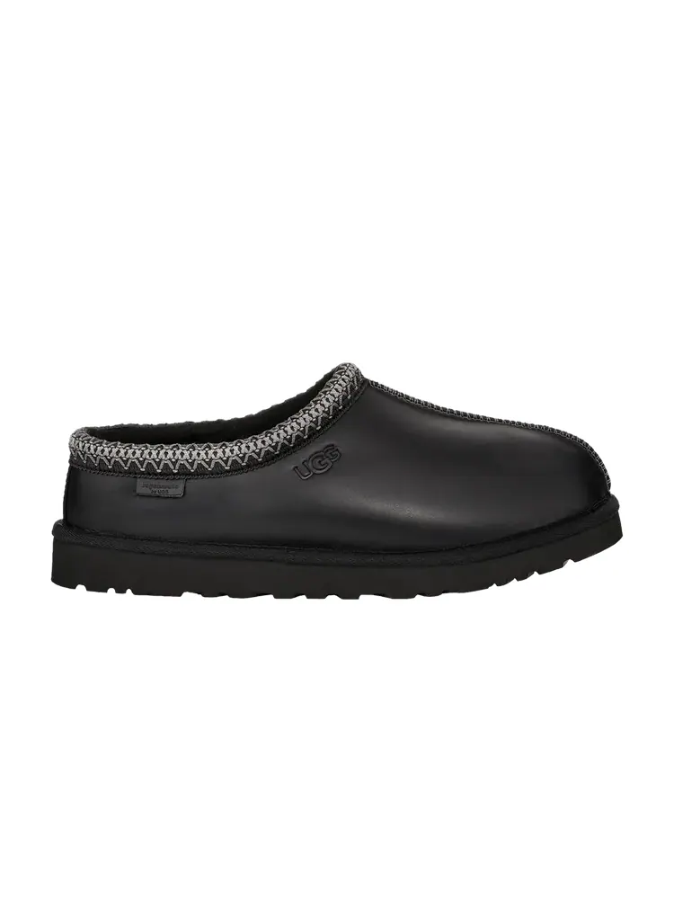 Сандалии UGG Tasman Leather Regenerate Slipper 'Black' — изображение 1 из 1, черный