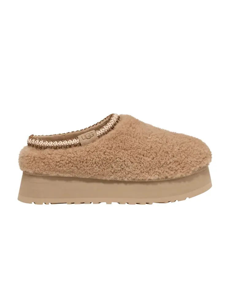 Шлепанцы UGG Wmns Tazz Slipper Maxi Curly - Sand — изображение 1 из 1, желто-коричневый