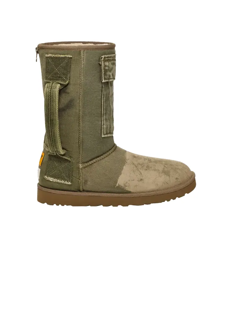 Мужские сапоги UGG Gallery Dept. x Classic Boot текстильные с овчиной — изображение 1 из 1, зеленый