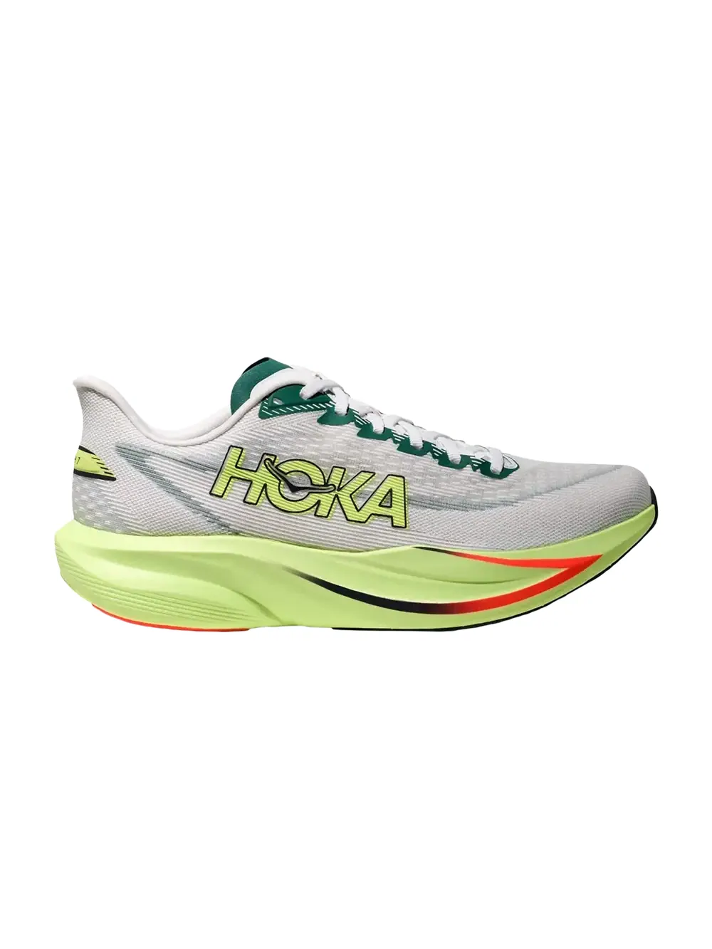 Кроссовки HOKA Wmns Mach 7 D Wide — изображение 1 из 1, белый/зеленый