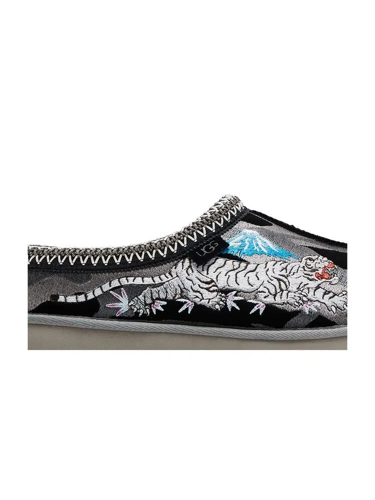 Шлепанцы UGG Palace x Tasman Slipper Black Camo — изображение 2 из 6, черный