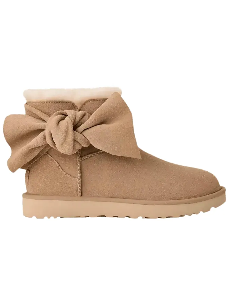 Кроссовки UGG Wmns Classic Mini Bow — изображение 1 из 1, бежевый