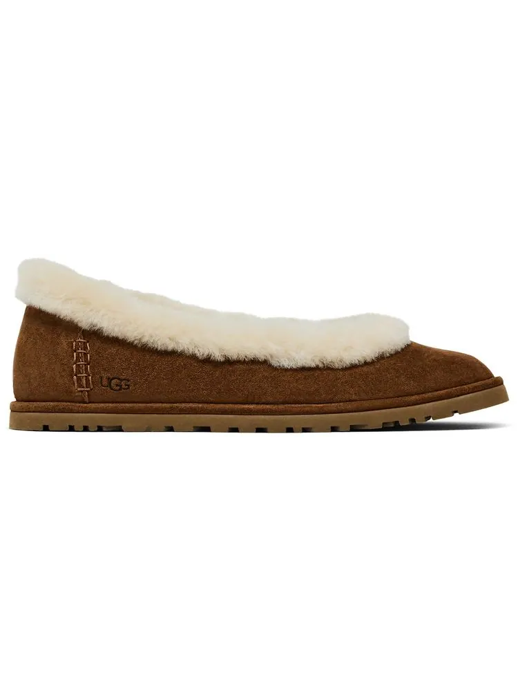 Женские балетки UGG Zora — изображение 1 из 8, коричневый
