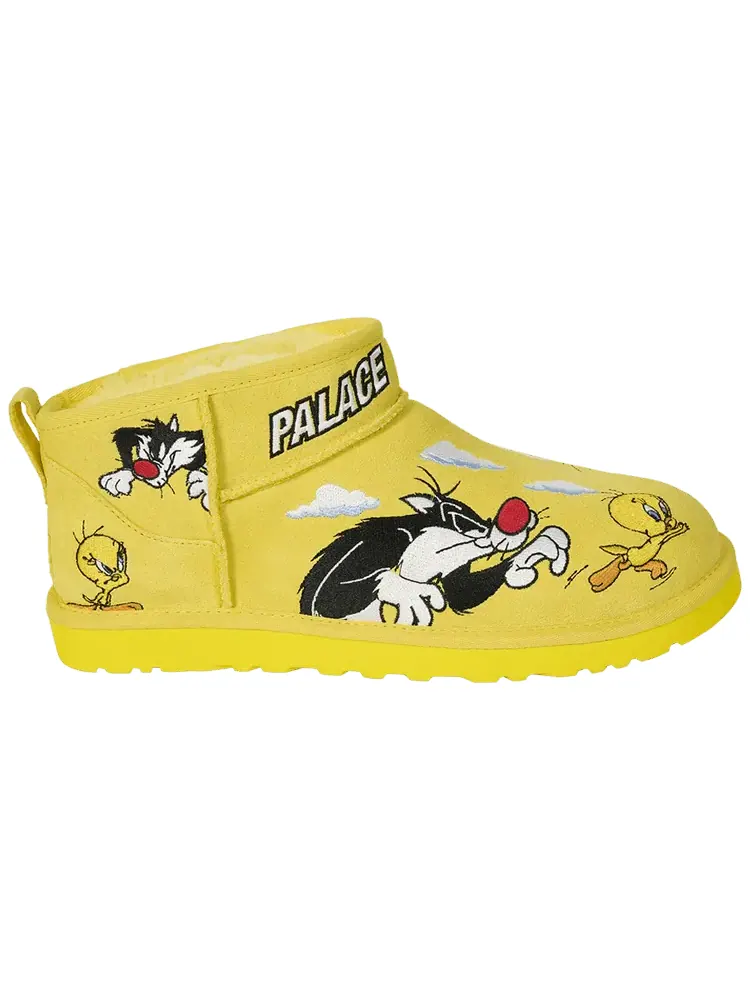 Ботинки Palace x Looney Tunes x UGG Classic Ultra Mini Boot — изображение 1 из 1, желтый