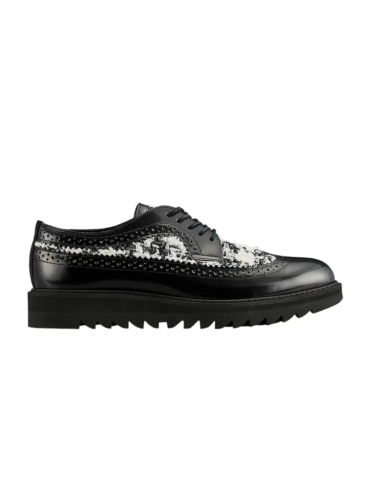 Кроссовки Brogue 'Black White Tweed' — изображение 1 из 1, черный белый