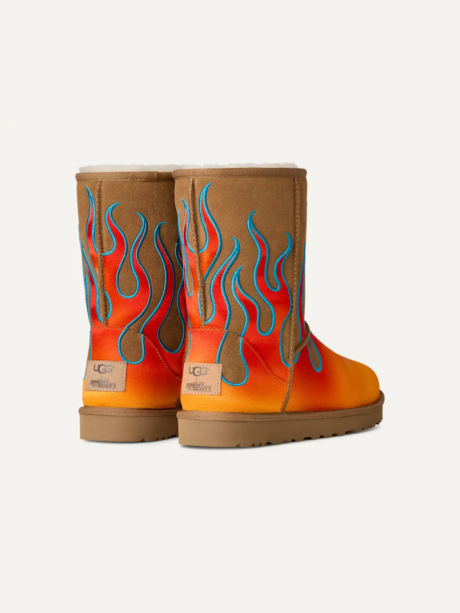 Угги Jeremy Scott x UGG Classic Short 'Flame' — изображение 4 из 7, коричневый