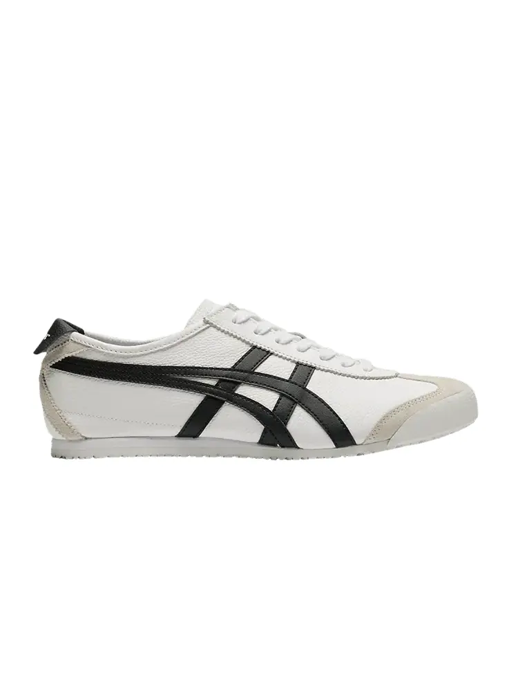 Кроссовки Onitsuka Tiger Mexico 66 White Black Suede Toe — изображение 1 из 1, белый