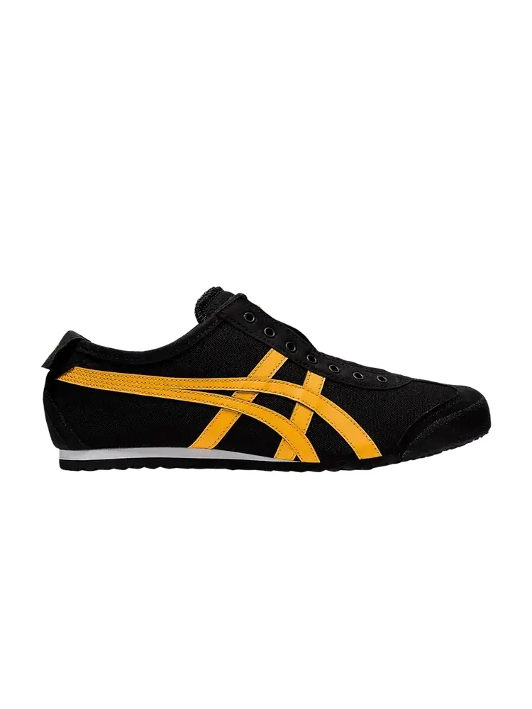 Шлепанцы Onitsuka Tiger Mexico 66 Slip-On Black Tiger Yellow — изображение 1 из 1, черный