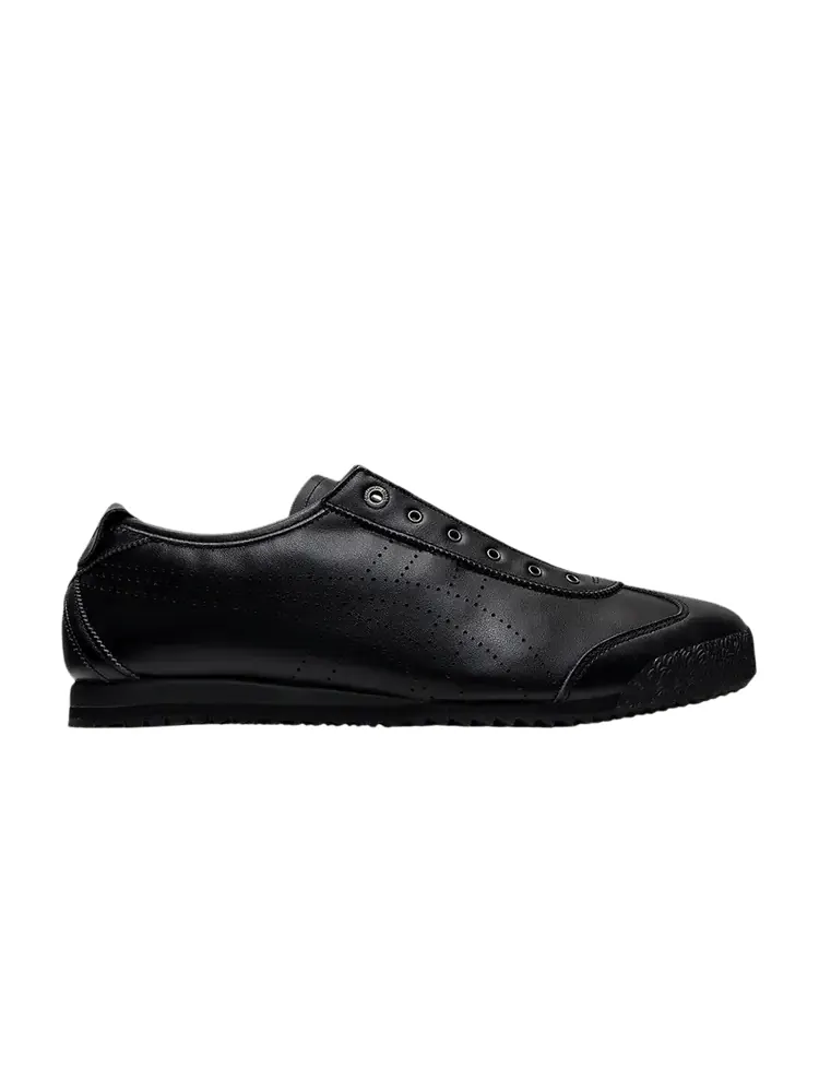 Шлепанцы Onitsuka Tiger Mexico 66 SD Slip-On Punched Stripes - Triple Black — изображение 1 из 1, черный