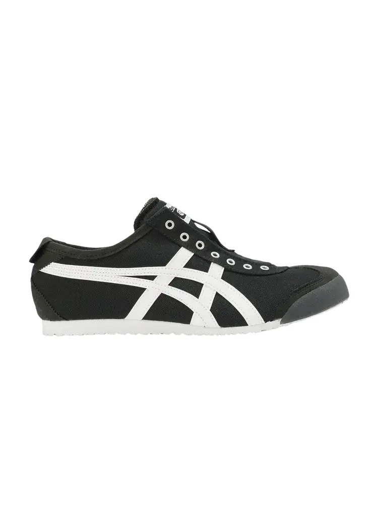 Шлепанцы Onitsuka Tiger Mexico 66 Slip-On Black White — изображение 1 из 1, черный