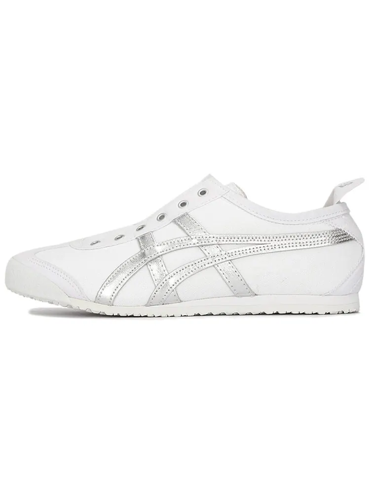 Кроссовки Onitsuka Tiger Mexico 66 Slip-On — изображение 1 из 1, серебряный