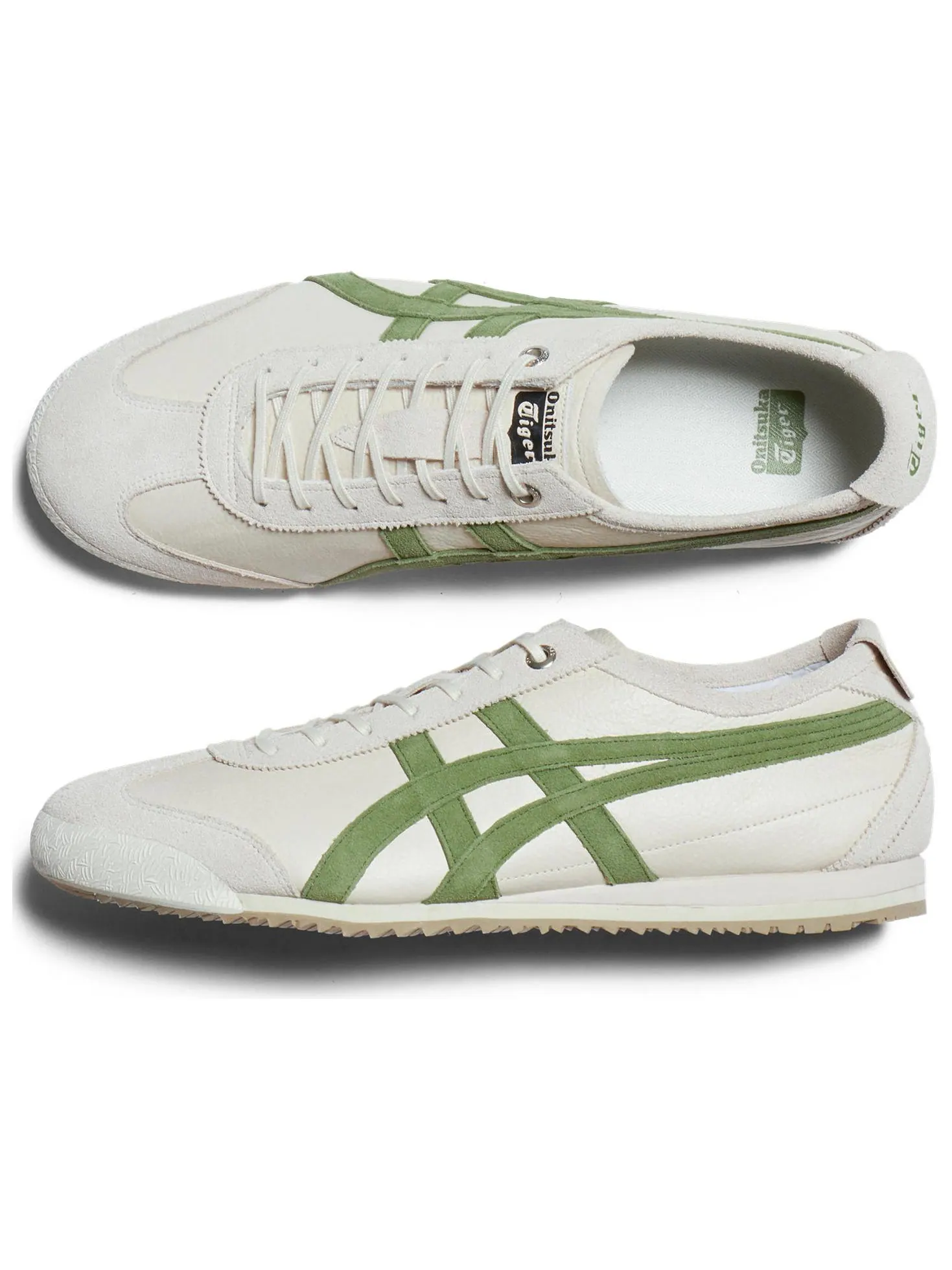 Кроссовки Onitsuka Tiger Mexico 66 SD — изображение 7 из 10, кремовый/зеленый