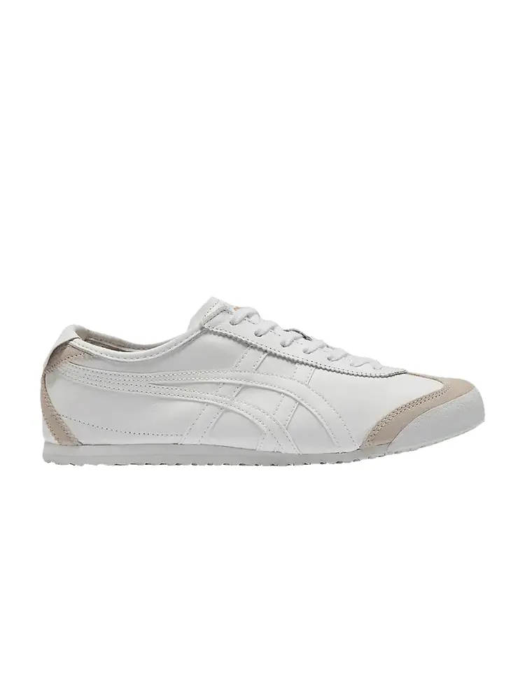 Кроссовки Onitsuka Tiger Mexico 66 White Cream — изображение 1 из 1, белый