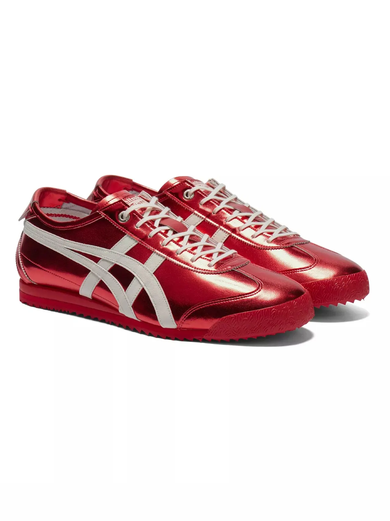 Кроссовки Onitsuka Tiger Mexico 66 SD Metallic Series — изображение 2 из 8, красный/кремовый