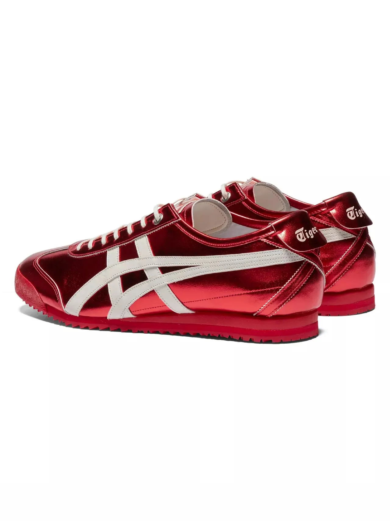 Кроссовки Onitsuka Tiger Mexico 66 SD Metallic Series — изображение 3 из 8, красный/кремовый