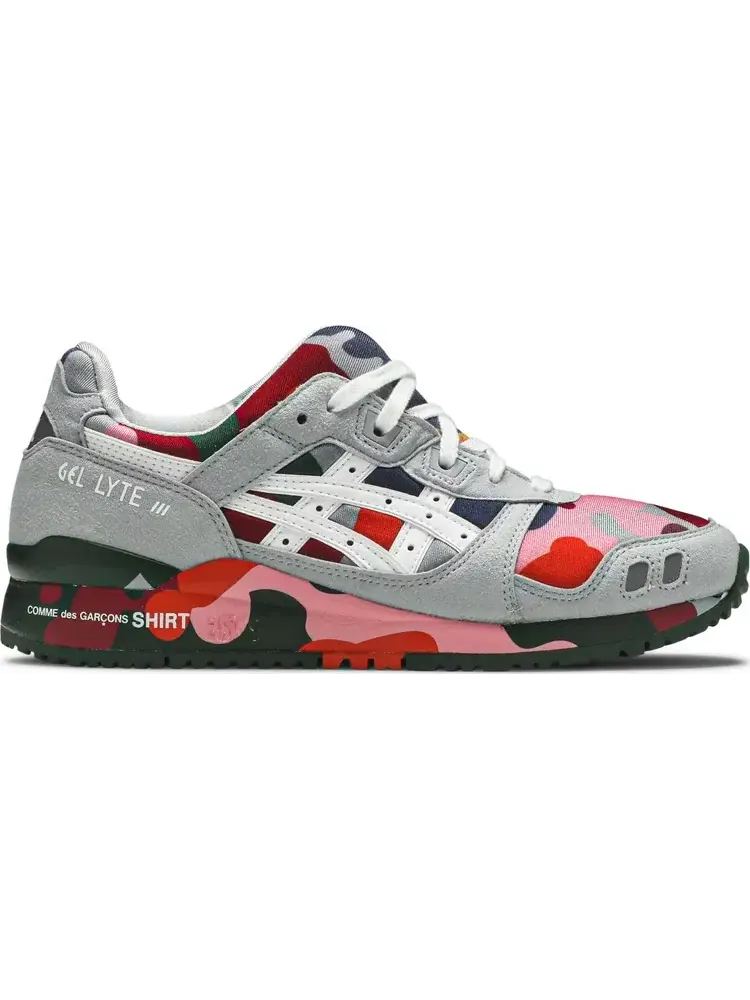 Кроссовки comme des garçons shirt x gel lyte 3 'colorful camo' Asics — изображение 1 из 8, мульти