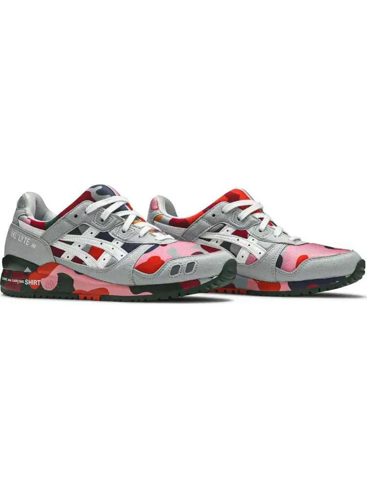 Кроссовки comme des garçons shirt x gel lyte 3 'colorful camo' Asics — изображение 8 из 8, мульти