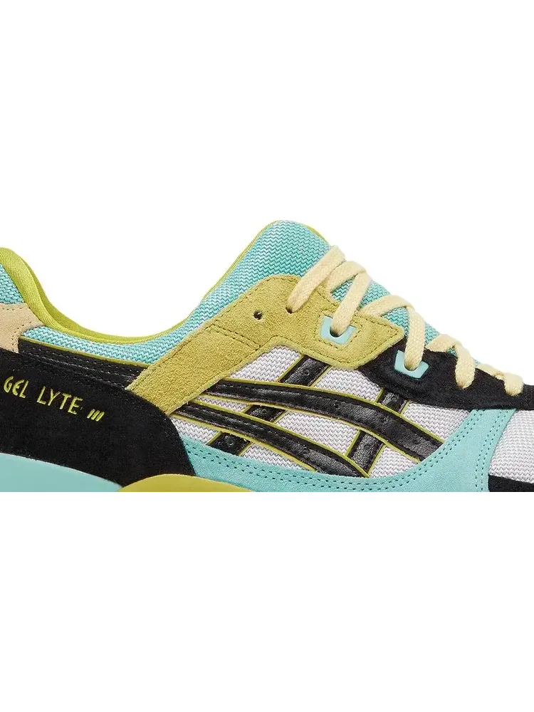 Кроссовки gel lyte 3 og 'moss green blue' Asics — изображение 2 из 7, белый