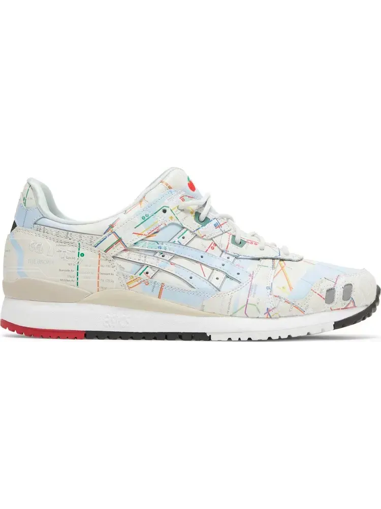 Кроссовки atmos x gel lyte 3 og 'nyc subway' Asics, пломбир — изображение 1 из 8, бежевый