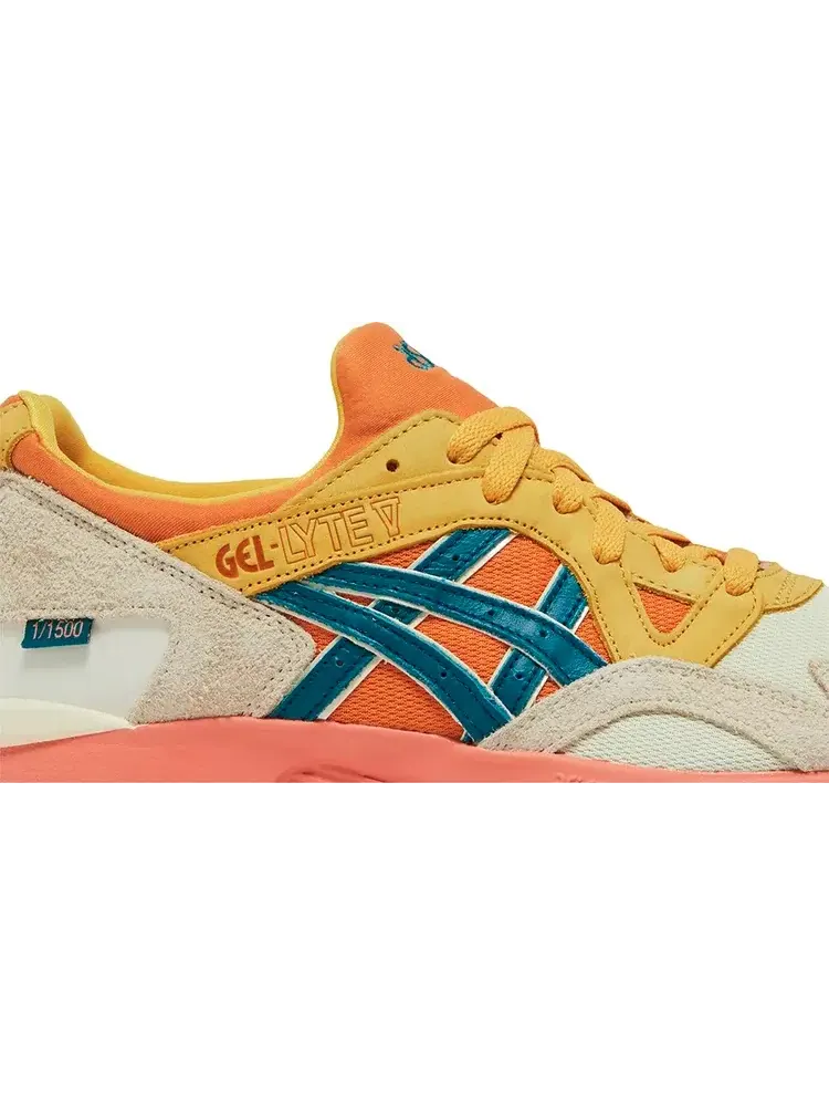 Кроссовки social status x charolette lab schools x gel lyte 5 'eternal summer - transparent yellow' Asics, желтый