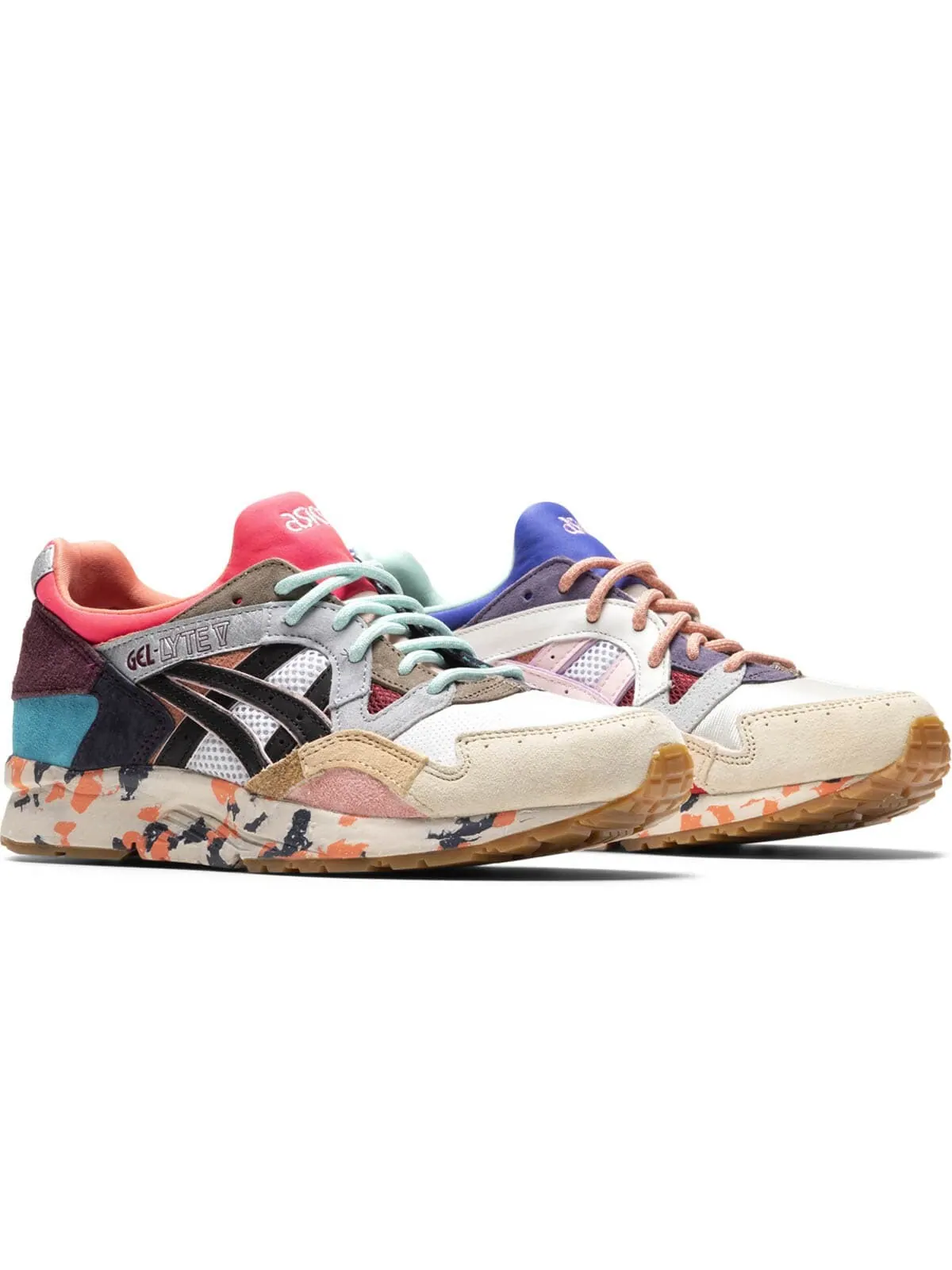 Кроссовки gel lyte 5 're:material - pink aqua' Asics — изображение 2 из 4, мульти