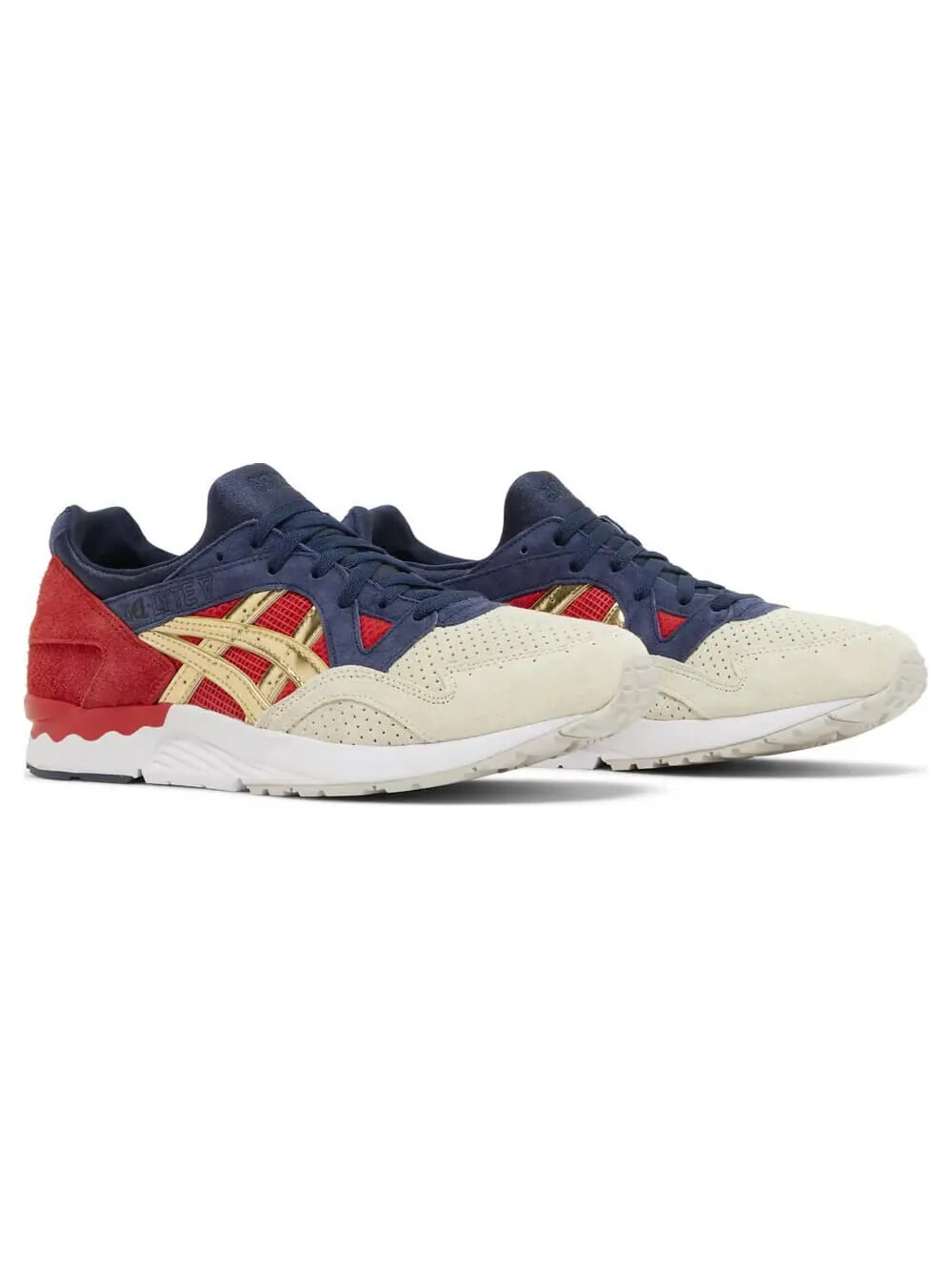 Кроссовки Asics Concepts x Gel Lyte 5 Libertea — изображение 3 из 8, бежевый/красный/синий