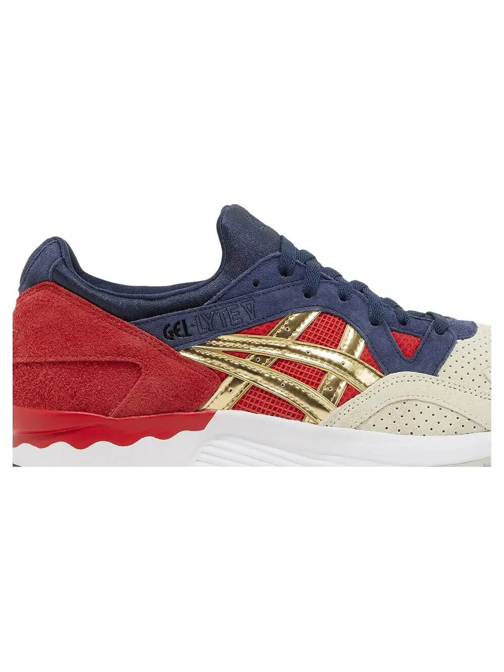 Кроссовки Asics Concepts x Gel Lyte 5 Libertea — изображение 5 из 8, бежевый/красный/синий