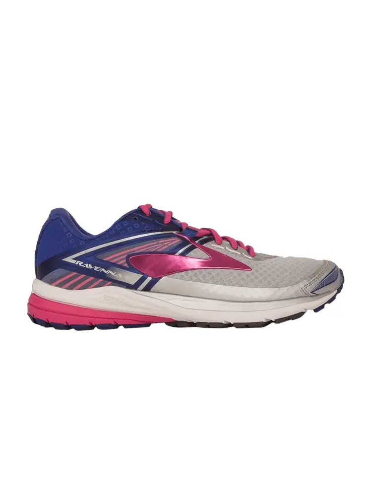 Кроссовки Brooks Wmns Ravenna 8 Silver Clematis Blue Very Berry — изображение 1 из 1, серебряный
