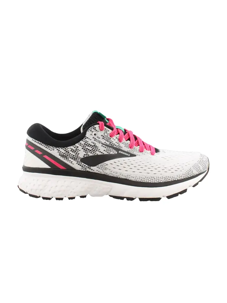 Кроссовки Brooks Wmns Ghost 11 'White Black Pink' — изображение 1 из 1, белый/черный/розовый