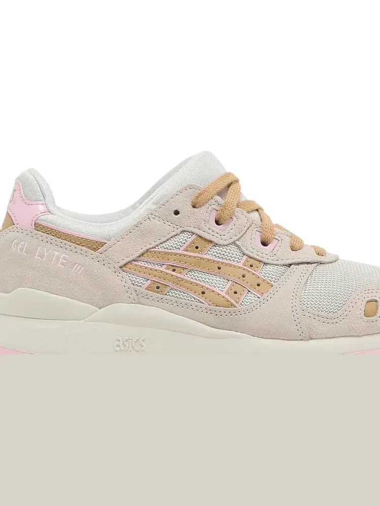 Кроссовки wmns gel lyte 3 og 'birch camel beige' Asics, пломбир — изображение 2 из 8, бежевый