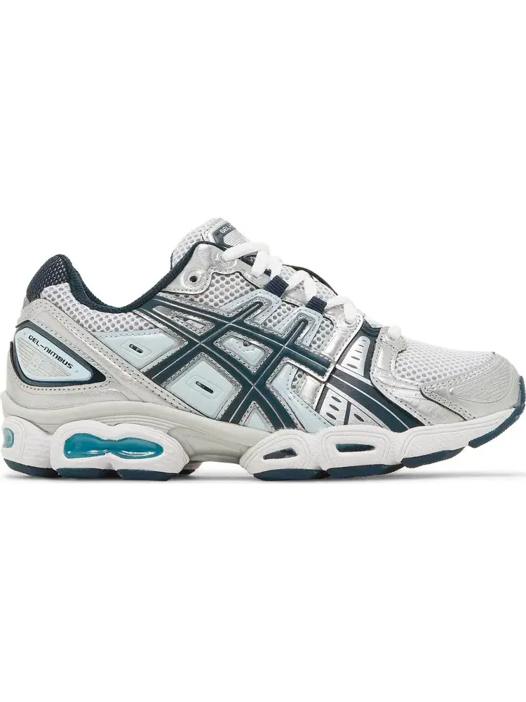 Кроссовки wmns gel nimbus 9 'pure silver french blue' Asics — изображение 1 из 7, серебряный