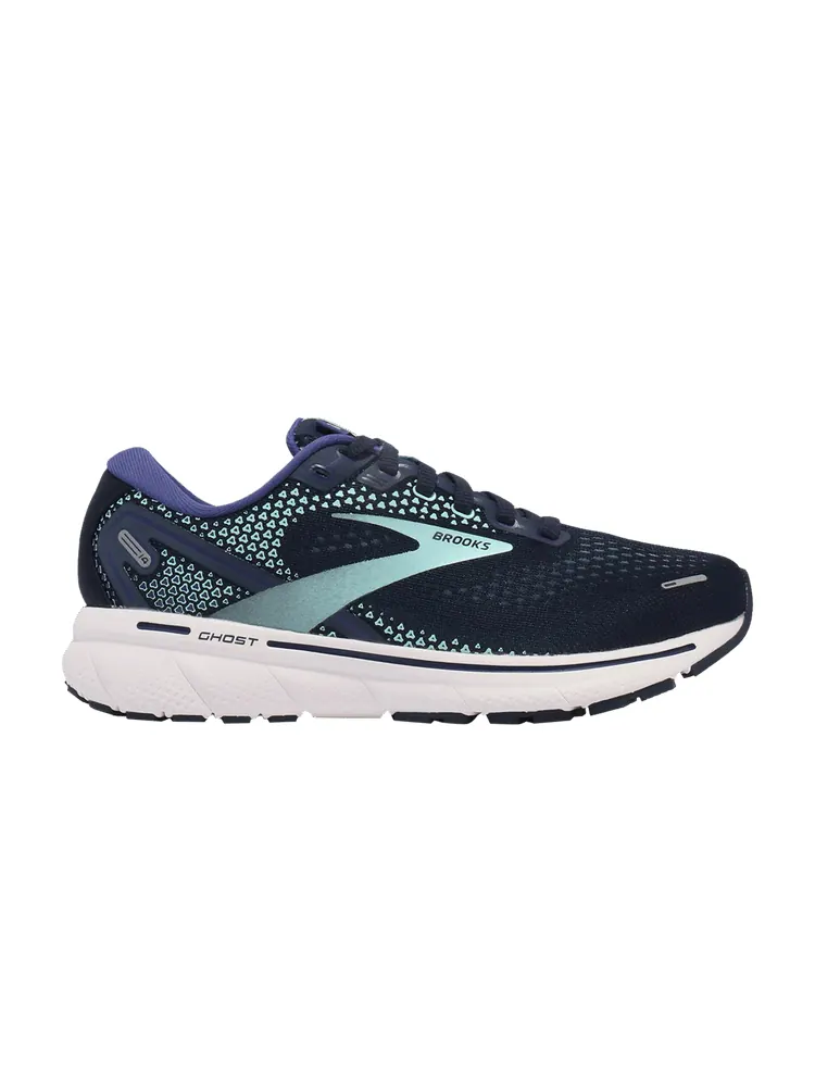 Кроссовки Brooks Wmns Ghost 14 Wide 'Peacoat' — изображение 1 из 1, темно-синий