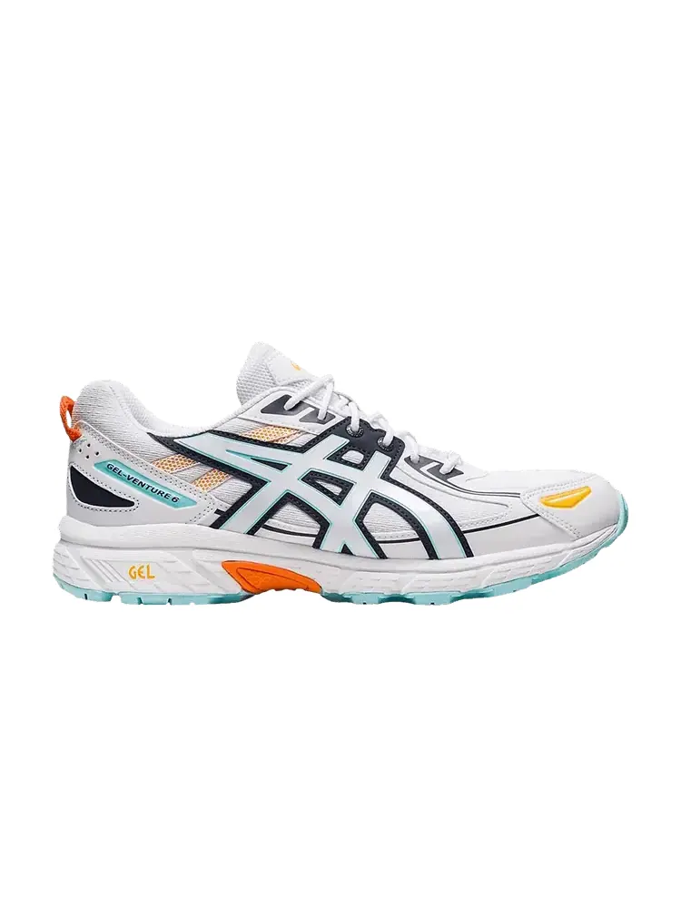 Кроссовки ASICS Gel Venture 6 'White Blue Orange' — изображение 1 из 1, белый/белый