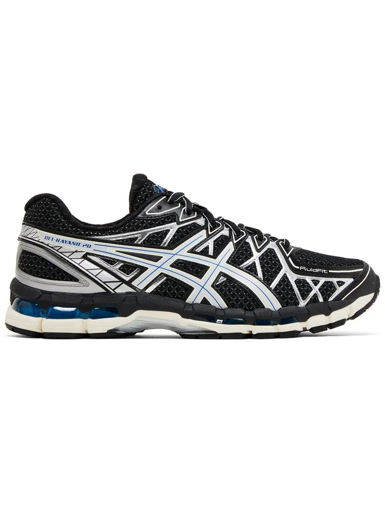 Кроссовки ASICS Gel Kayano 20 'Black Silver Blue' — изображение 1 из 4, черный серебристый синий