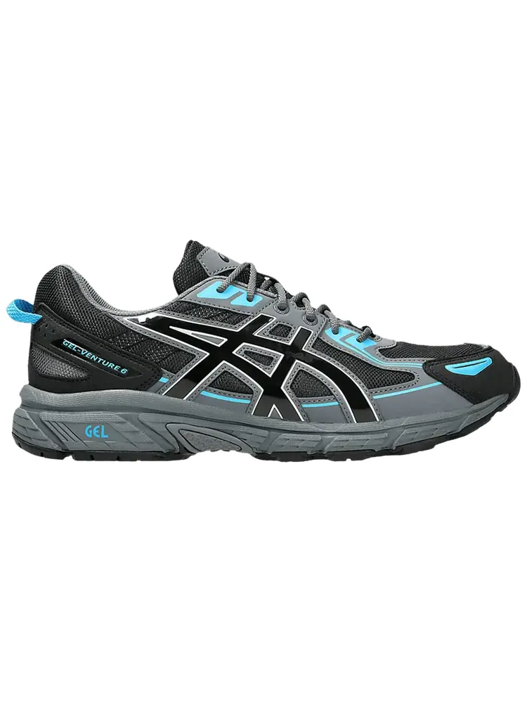 Кроссовки ASICS Gel Venture 6 'Black Carrier Grey' — изображение 1 из 1, серый