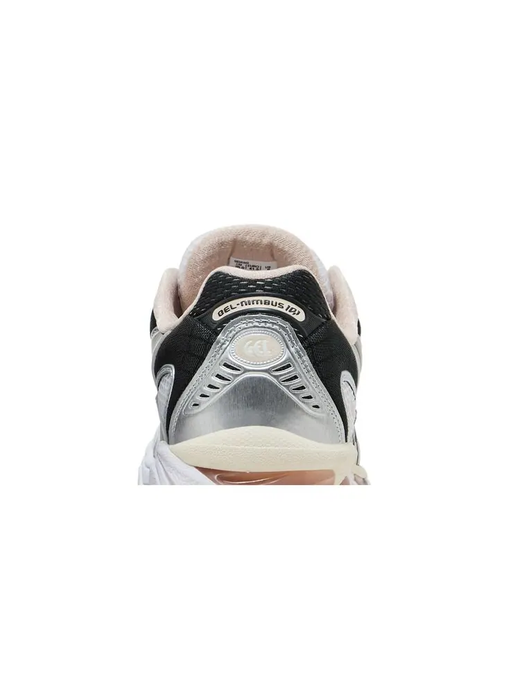 Кроссовки Gel Nimbus 10.1 'White Obsidian Grey' — изображение 7 из 8, белый серый