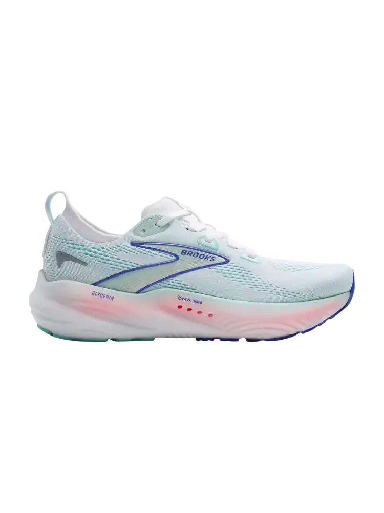 Женские кроссовки Brooks Glycerin 22 Wide — изображение 1 из 1, белый синий
