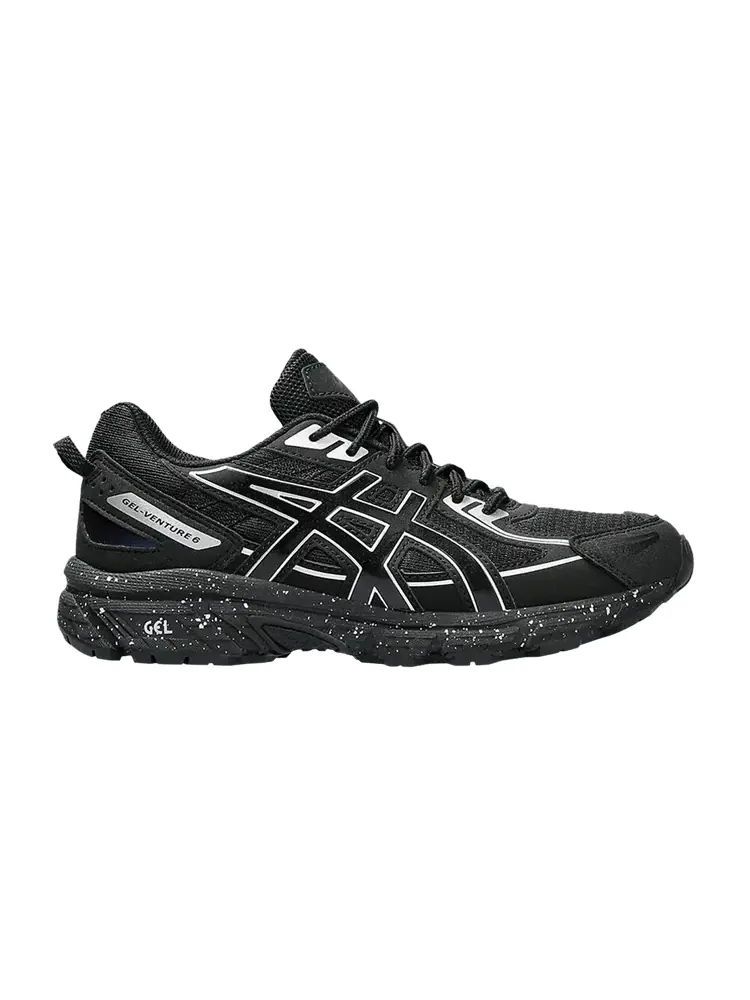 Кроссовки ASICS Gel Venture 6 GS 'Black Pure Silver' — изображение 1 из 1, черный/серебристый