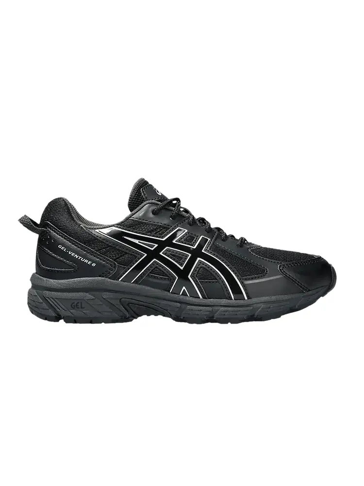Кроссовки ASICS Gel Venture 6 GS 'Triple Black' — изображение 1 из 1, черный/черный