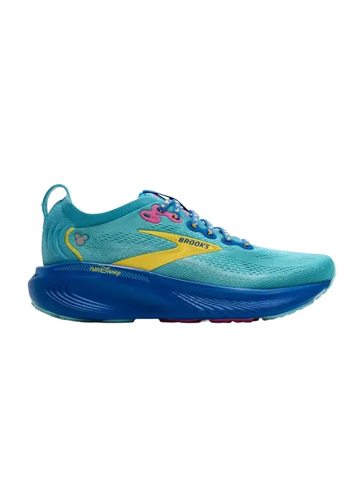Кроссовки runDisney DL x Brooks Wmns Adrenaline GTS 25 — изображение 1 из 1, синий желтый