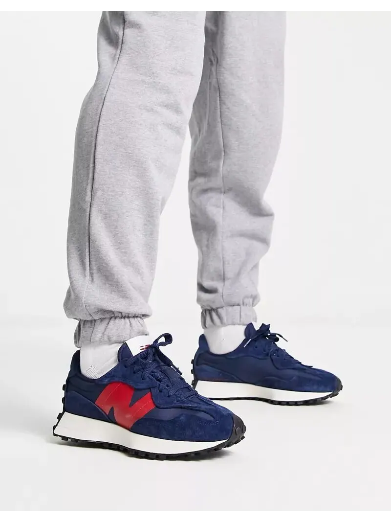 Кроссовки New Balance 327 — изображение 1 из 12, темно-синий/красный
