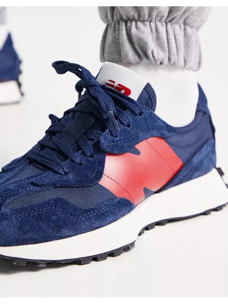 Кроссовки New Balance 327 — изображение 6 из 12, темно-синий/красный