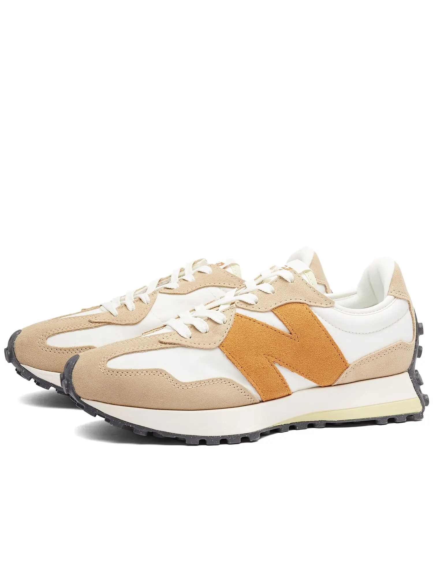 Кроссовки New Balance 327 — изображение 3 из 9, бежевый/коричневый