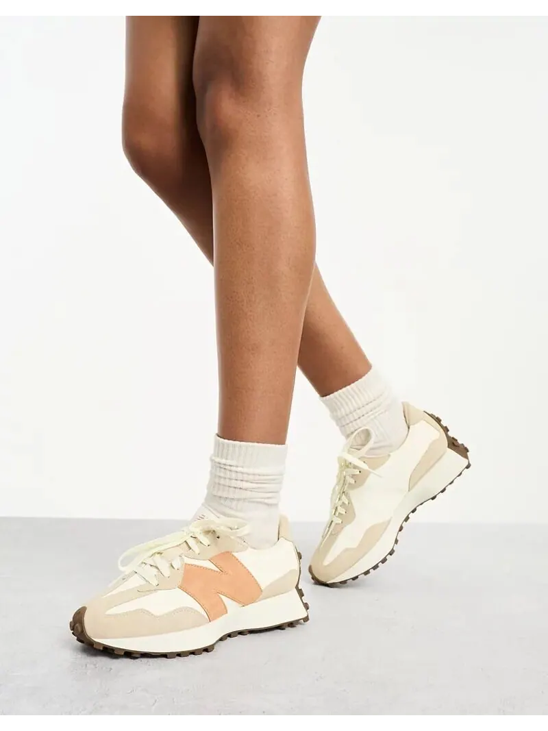 Кроссовки New Balance 327 — изображение 9 из 9, бежевый/коричневый