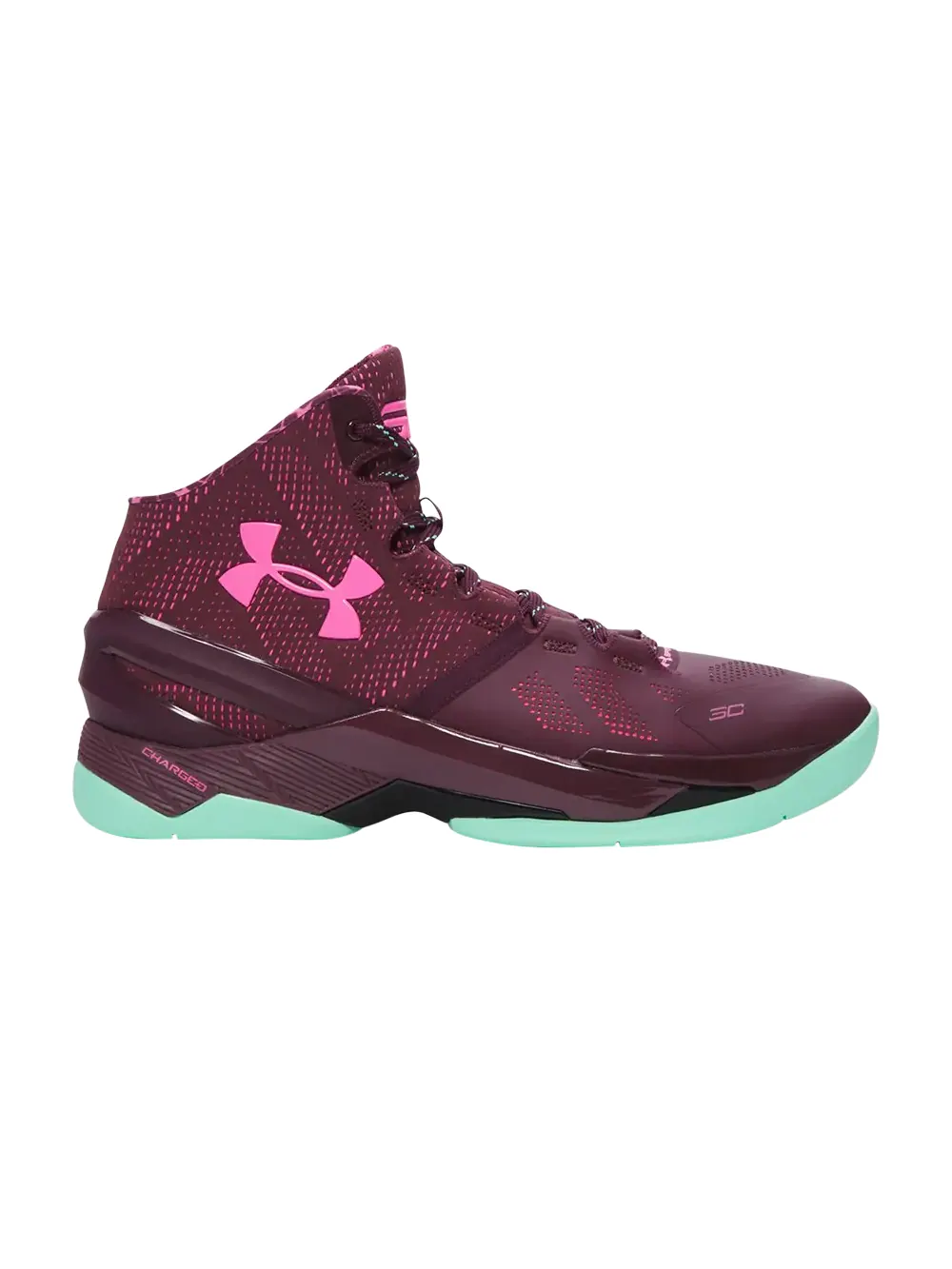 Кроссовки Curry 2 Under Armour — изображение 1 из 1, розовый