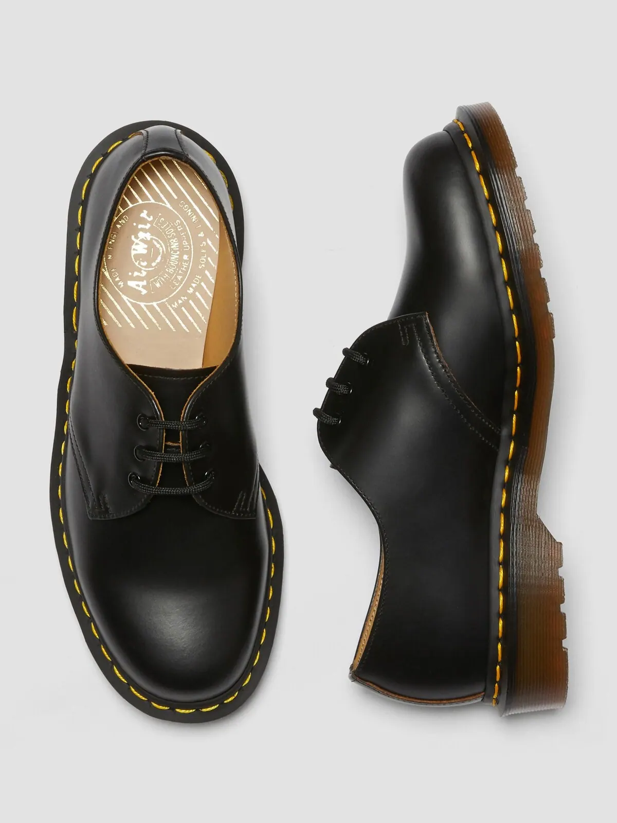 Туфли Dr. Martens 1461 Oxford из натуральной кожи — изображение 4 из 9, черный