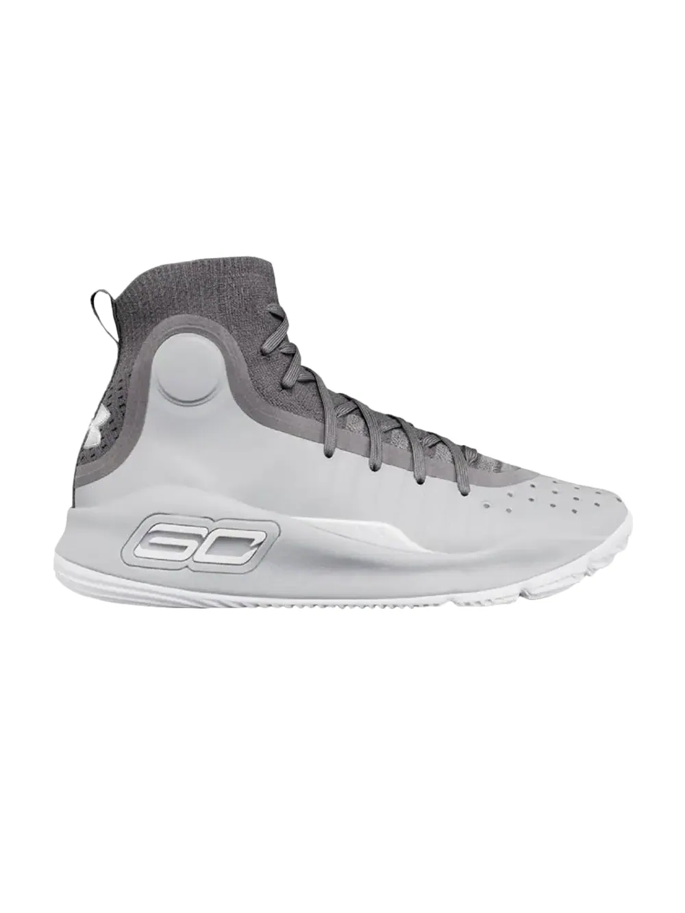 Кроссовки Curry 4 Mid GS Under Armour — изображение 1 из 1, серый/белый