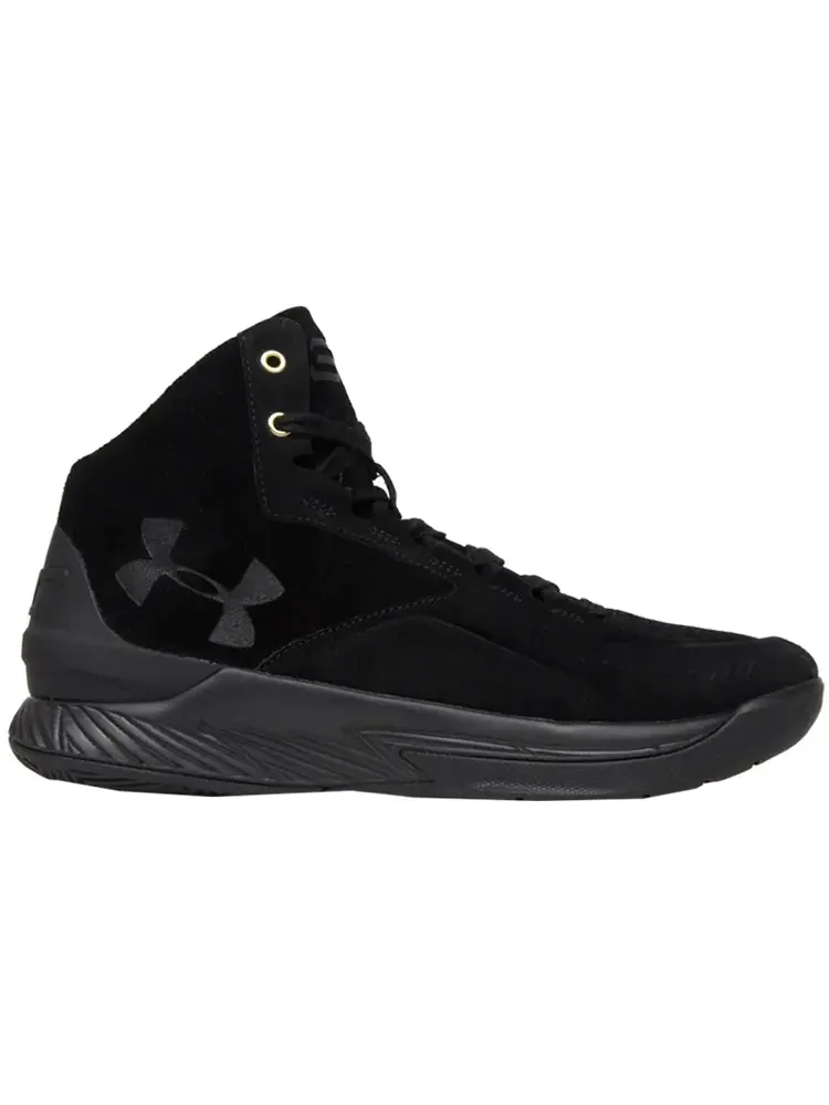 Кроссовки Under Armour Curry 1 Lux Mid Black Suede — изображение 1 из 4, черный