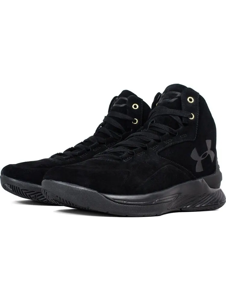 Кроссовки Under Armour Curry 1 Lux Mid Black Suede — изображение 3 из 4, черный